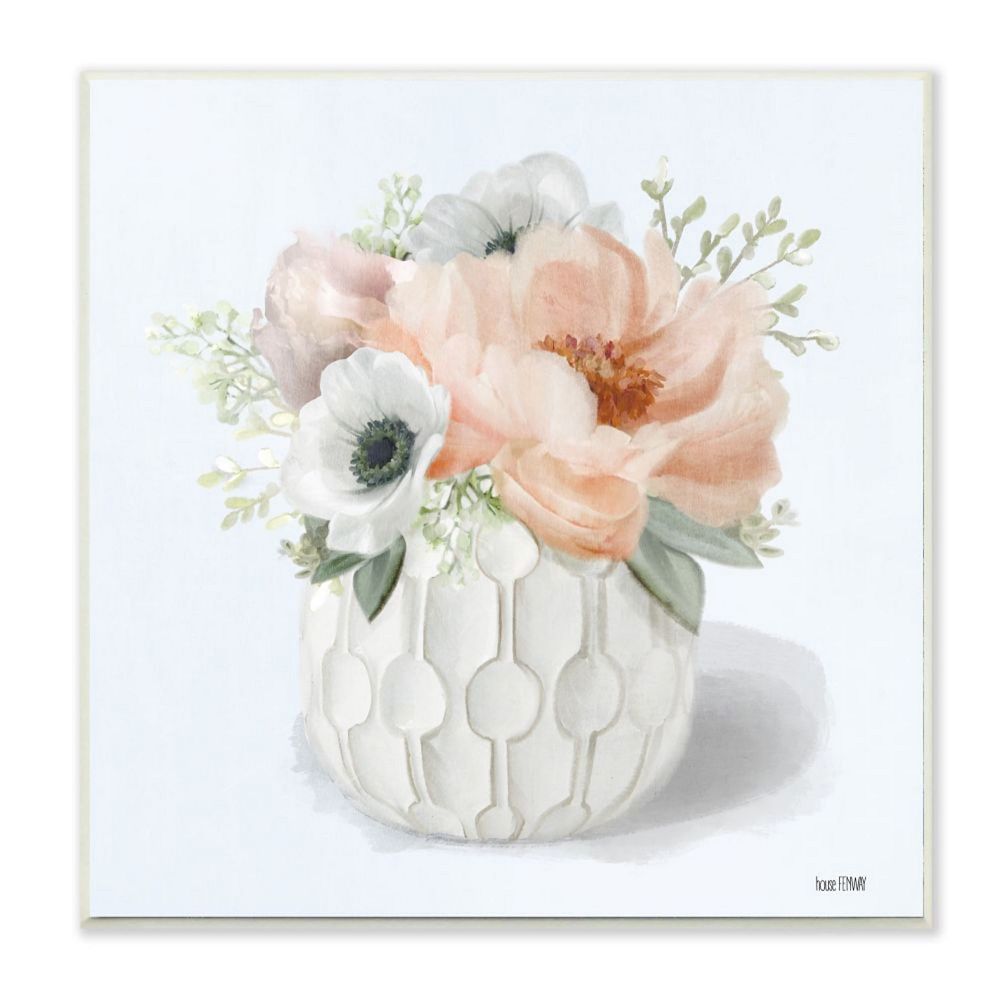 Stupell Home Decor Country Floral Plaque Wall Art