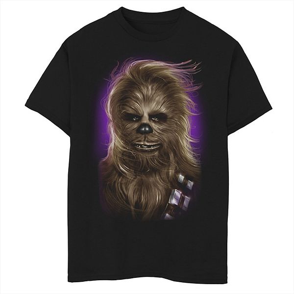 Boys' 8-20 Star Wars Chewbacca Wavy Portrait Graphic Tee