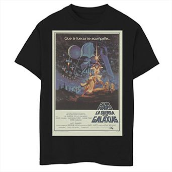 Boys 6-20 Star Wars Vintage Movie Poster Portrait Graphic Tee
