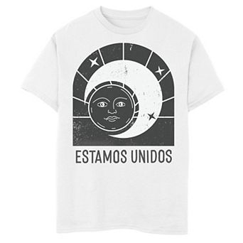 Boys 6-20 Gonzales Estamos Unidos Sun And Moon Stamp Tee
