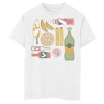 Boys 6-20 Gonzales Los Escencials Food And Drink Grid Tee