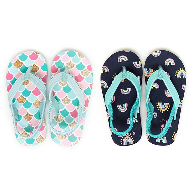 Carters toddler girl flip flops on sale