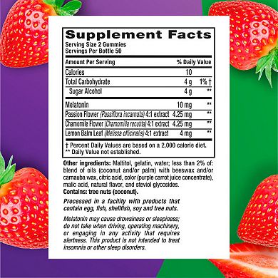 Vitafusion Max Strength Melatonin Gummies - 100 count