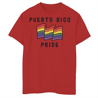 Boys 6-20 Gonzales Puerto Rico Sketched Flag Tee