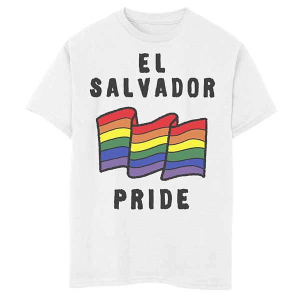 Boys Gonzales El Slavador Pride Sketched Flag Tee - old navy girls licensed cartoon school graphic tee roblox