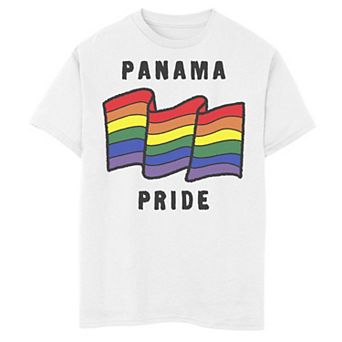 Boys 6-20 Gonzales Panama Sketched Flag Tee