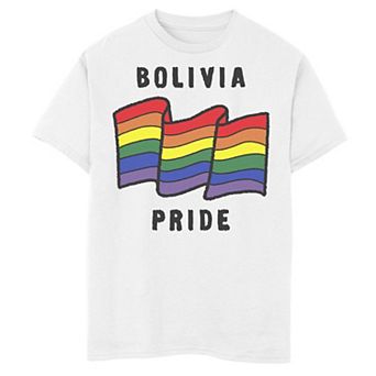 Boys 6-20 Gonzales Bolivia Sketched Flag Tee
