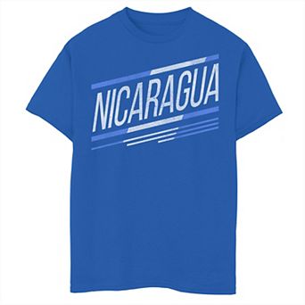 Boys 6-20 Gonzales Nicaragua Slanted Stripe Logo Tee