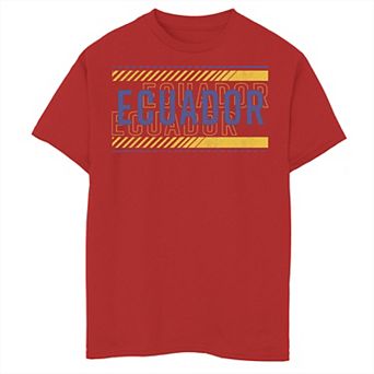 Boys 6-20 Gonzales Ecuador Text Overlay Tee