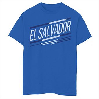Boys 6-20 Gonzales El Slavador Slanted Stripe Logo Tee