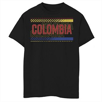 Boys 6-20 Gonzales Colombia Text Overlay Tee