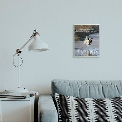 Stupell Home Decor Be a Cheerfulness Carrier Dog Wall Art