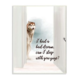 Stupell Home Decor Dog Nightmare Quote Wall Art
