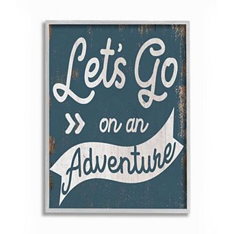 Stupell Home Decor Lets Go On An Adventure Quote Wall Art
