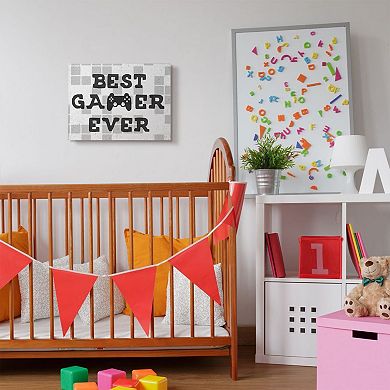 Stupell Home Decor Best Gamer Ever Phrase Wall Art