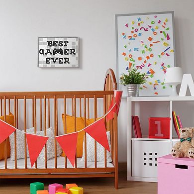 Stupell Home Decor Best Gamer Ever Phrase Wall Art