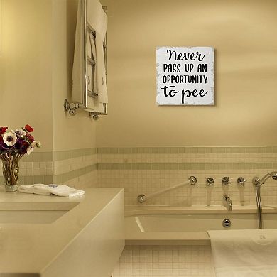 Stupell Home Decor Bathroom Phrase Humor Wall Art