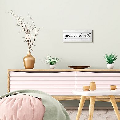 Stupell Home Decor Rustic You Me and Dog Quote Wall Art