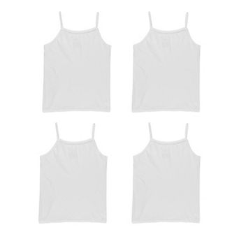 Girls Hanes® 4 Pack Ultimate White Cami