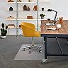 Floortex Advantagemat Vinyl Rectangular Chair Mat for Carpets up to 3/8" Pile - 48" x 60"