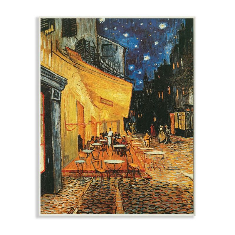 Stupell Home Decor Cafe Terrace at Night Traditional Van Gogh Painting Wall