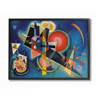 Stupell Home Decor In Blue Traditional Kandinsky Abstract Shape Painting Wall Art