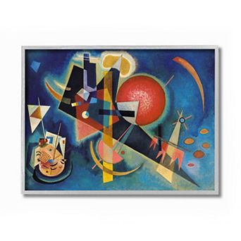Stupell Home Decor In Blue Traditional Kandinsky Abstract Shape Painting Wall Art