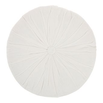 Mina Victory Ruched Velvet Sky Throw Pillow