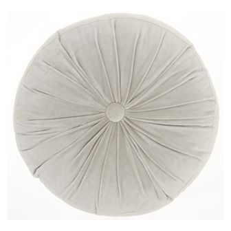 Mina Victory Ruched Velvet Sky Throw Pillow