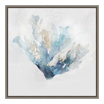 Amanti Art Blue Coral Reef I Framed Canvas Wall Art