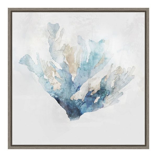Amanti Art Blue Coral Reef I Framed Canvas Wall Art
