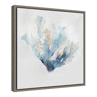 Amanti Art Blue Coral Reef I Framed Canvas Wall Art