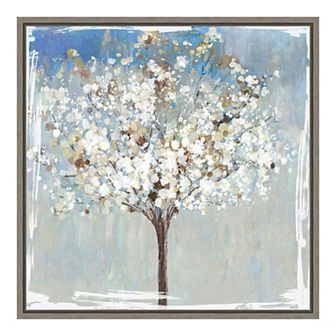 Amanti Art Winter Still Tree Framed Canvas Wall Art