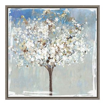 Amanti Art Winter Still Tree Framed Canvas Wall Art
