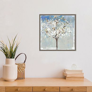 Amanti Art Winter Still Tree Framed Canvas Wall Art