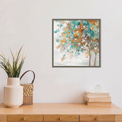 Amanti Art Autumn Mood Trees Framed Canvas Wall Art