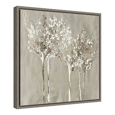 Amanti Art Dusky Trees Framed Canvas Wall Art