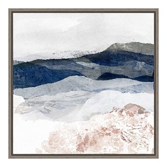 Amanti Art Beckoning Basin I Mountain Framed Canvas Wall Art