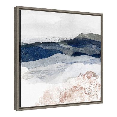 Amanti Art Beckoning Basin I Mountain Framed Canvas Wall Art