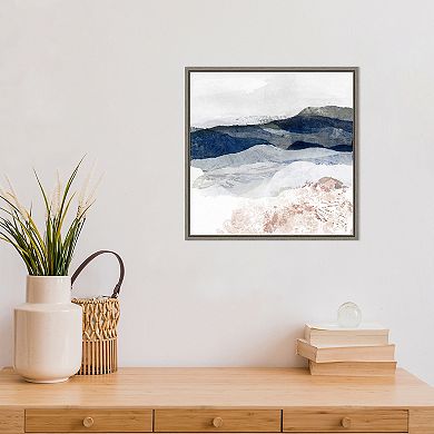 Amanti Art Beckoning Basin I Mountain Framed Canvas Wall Art