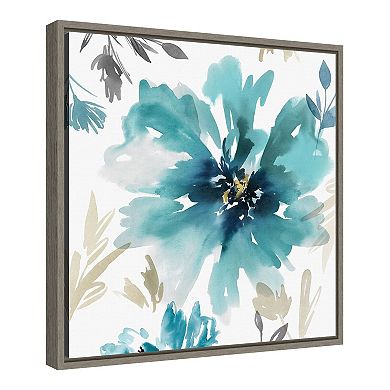 Amanti Art Finesse II Flower Framed Canvas Wall Art