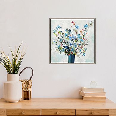 Amanti Art Enlightenment Flower Vase Framed Canvas Wall Art