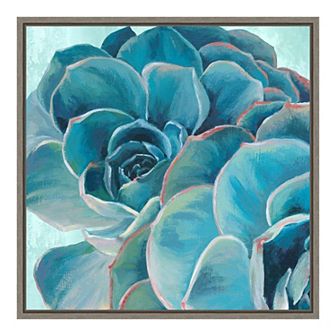 Amanti Art Grasping I Succulent Framed Canvas Wall Art