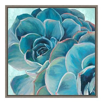 Amanti Art Grasping I Succulent Framed Canvas Wall Art