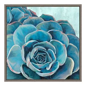 Amanti Art Grasping II Succulent Framed Canvas Wall Art