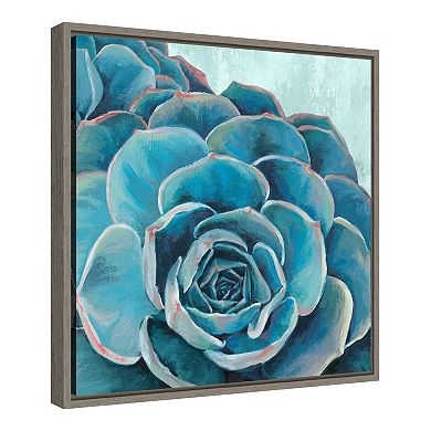 Amanti Art Grasping II Succulent Framed Canvas Wall Art
