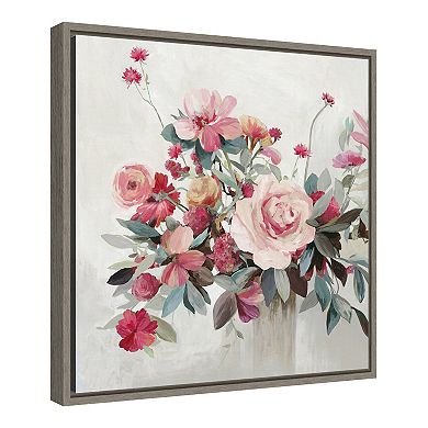 Amanti Art Treasure of the Day Rose Bouquet Framed Canvas Wall Art