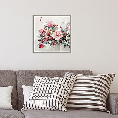 Amanti Art Treasure of the Day Rose Bouquet Framed Canvas Wall Art