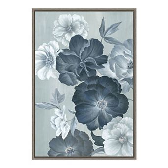 Amanti Art Delicate Blooms II Flower Framed Canvas Wall Art
