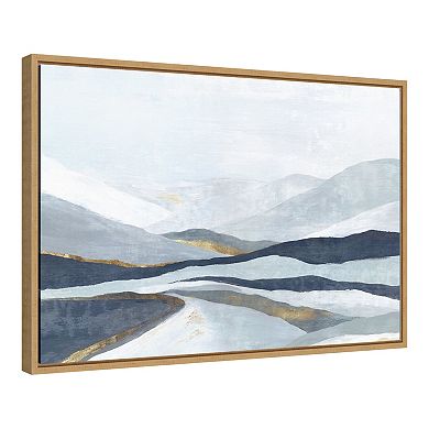 Amanti Art Far Away Land I Mountains Framed Canvas Wall Art